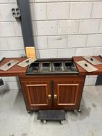 Vintage Warmhoudwagen met 4 Bakken, Huis en Inrichting, Keuken | Keukenbenodigdheden, Ophalen, Gebruikt, Warm, Wagen