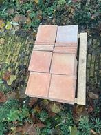 Gratis Partij estrikken plavuizen terracotta tegels 21x21, Doe-het-zelf en Verbouw, Ophalen, Hardsteen, Zo goed als nieuw, 10 m² of meer