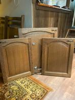 3 eikenhouten deurtjes, Doe-het-zelf en Verbouw, Hout en Planken, Ophalen, Eiken, Zo goed als nieuw, Plank