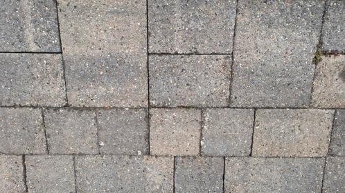 wildverband tegels tuin getrommeld abbeystones grijs, Tuin en Terras, Tegels en Klinkers, Gebruikt, Terrastegels, Beton, 10 m² of meer
