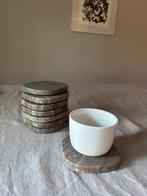 8 marmeren ondersetters, Antiek en Kunst, Antiek | Servies compleet, Ophalen of Verzenden