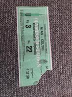 TICKET AJAX-CELTIC EUROPA CUP I 70-71, Verzamelen, Ophalen of Verzenden, Zo goed als nieuw, Ajax, Overige typen