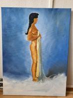 Schilderij olieverf naakte vrouw, Antiek en Kunst, Ophalen of Verzenden