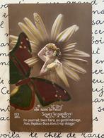 6-9-1917 Je suis la fleur soyez le papillon (ME), Verzamelen, Ophalen of Verzenden, Voor 1920, Gelopen, Overige thema's