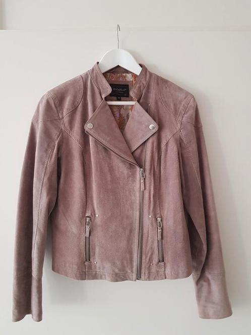 Mooi suede jas, Kleding | Dames, Jassen | Zomer, Zo goed als nieuw, Maat 38/40 (M), Ophalen of Verzenden