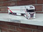 Tekno  Scania  met  oplegger   van  Chickline., Hobby en Vrije tijd, Modelauto's | 1:50, Ophalen of Verzenden, Nieuw, Bus of Vrachtwagen