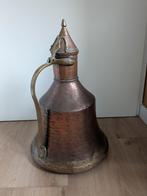 Grote koperen pot met deksel, Ophalen