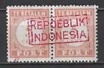 REPOEBLIK INDONESIA Java 52r port 4b paar JAPANSE BEZETTING, Postzegels en Munten, Ophalen of Verzenden, Nederlands-Indië, Postfris