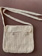 Vintage jaren 60 kanten schoudertas hand gemaakt, Nieuw, Ophalen of Verzenden, Wit