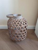 Grote rotan lantaarn, Huis en Inrichting, Woonaccessoires | Kandelaars en Kaarsen, Ophalen, Zo goed als nieuw, Hout, 25 tot 50 cm