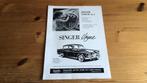 Singer Vogue MK II brochure, Ophalen of Verzenden, Nieuw, Overige merken