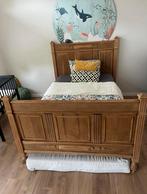 Antiek Houten Vintage Twijfelaar Bed, Huis en Inrichting, Slaapkamer | Bedden, Ophalen, Gebruikt, 90 cm, Eenpersoons