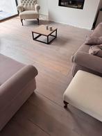 25m2 Houten vloerdelen Frans Eiken (mes en groef), Doe-het-zelf en Verbouw, Vloerdelen en Plavuizen, Ophalen, Gebruikt, Vloerdelen of -planken