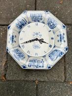 Delfts blauwe 8-hoekige wandklok, Antiek en Kunst, Antiek | Klokken, Ophalen of Verzenden