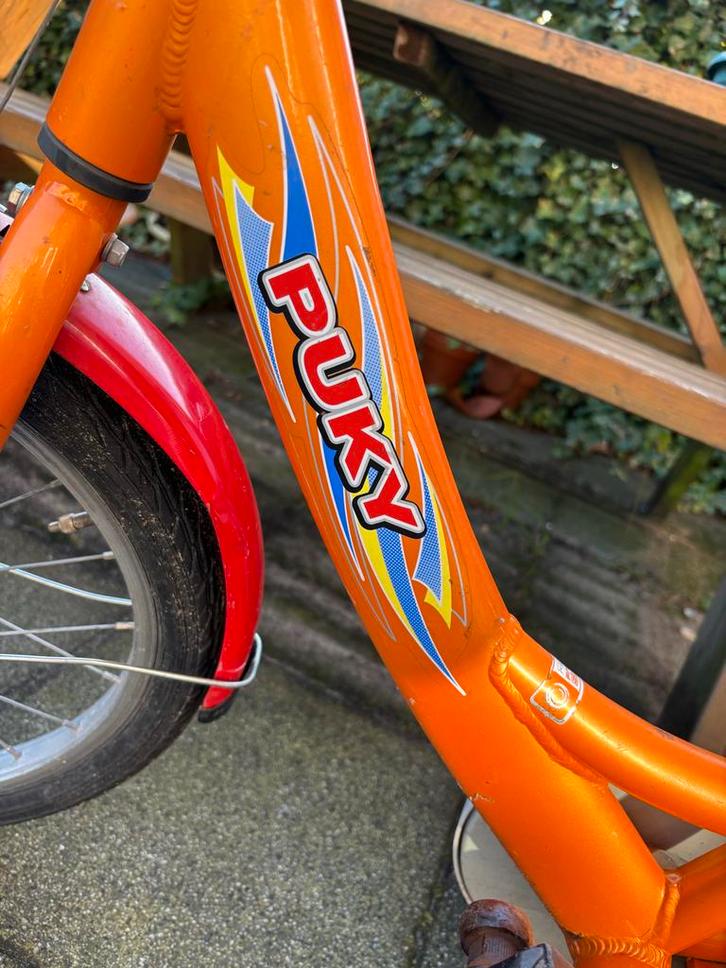 Puky Kinderfiets - Oranje, Fietsen en Brommers, Fietsen | Meisjes, Gebruikt, 16 inch, Handrem, Ophalen of Verzenden
