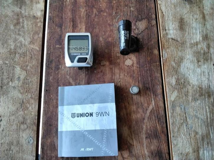 Union 9wn teller met 9 functies, Fietsen en Brommers, Fietsaccessoires | Fietscomputers, Gebruikt, Ophalen of Verzenden
