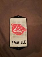 EDY Emaille deurpostje reclamebord, Ophalen of Verzenden, Zo goed als nieuw, Reclamebord