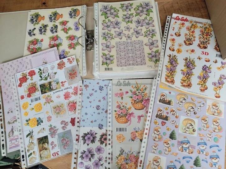 Knipvellen Verzameling - 3D Kaarten Maken, Hobby en Vrije tijd, Kaarten | Zelf maken, Zo goed als nieuw, Knipvel, Natuur, Ophalen of Verzenden