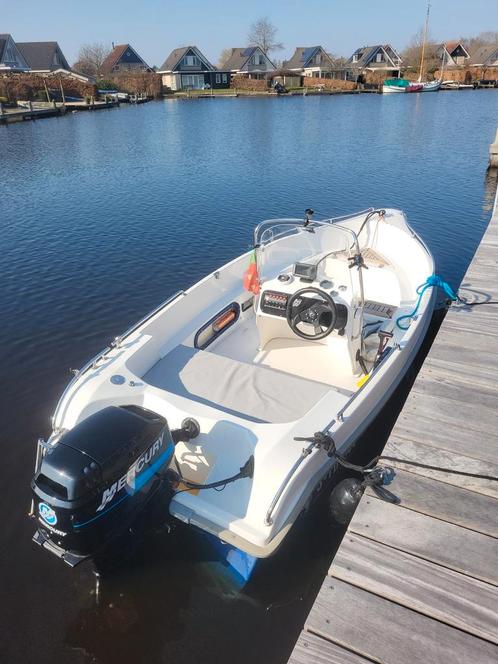 Speed console visboot Sea lion 420 Kalf trailer 40pk seapro, Watersport en Boten, Vis- en Consoleboten, Gebruikt, 30 tot 50 pk