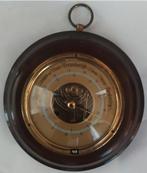 Vintage ronde barometer in houten kast, Audio, Tv en Foto, Weerstations en Barometers, Ophalen of Verzenden, Gebruikt, Barometer