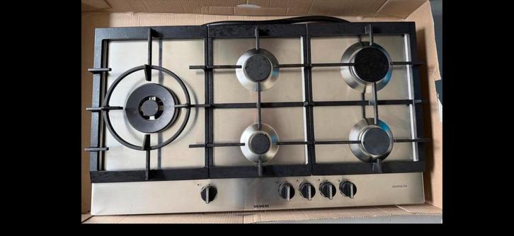 Siemens 5 pits (incl wokbrander) Gasfornuis, Witgoed en Apparatuur, Kookplaten, Gebruikt, Inbouw, Gas, 5 kookzones of meer, Ophalen