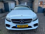 Mercedes-Benz C-Klasse C200 184pk 9G-TRONIC 2019 Wit, Auto's, Mercedes-Benz, 1800 kg, Zwart, 4 cilinders, 1465 kg