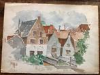 Oude aquarel henk melgers ????, Ophalen of Verzenden