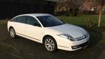 Citroën C6 2.7 Hdif V6 AUT 2008 Wit, Auto's, Citroën, 221 €/maand, Zwart, C6, Wit