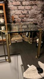 Twee bijzettafeltjes Peter Chyczy model T24 50x50x45, 45 tot 60 cm, Minder dan 55 cm, Ophalen of Verzenden, Glas