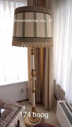 Elegante Staande retro Lamp met Stoffen Kap, Ophalen, Hout, Gebruikt, Klassiek