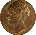 Koningin Wilhelmina – 25-jarig Regeringsjubileum1923 HOEF, Ophalen of Verzenden, Brons, Nederland