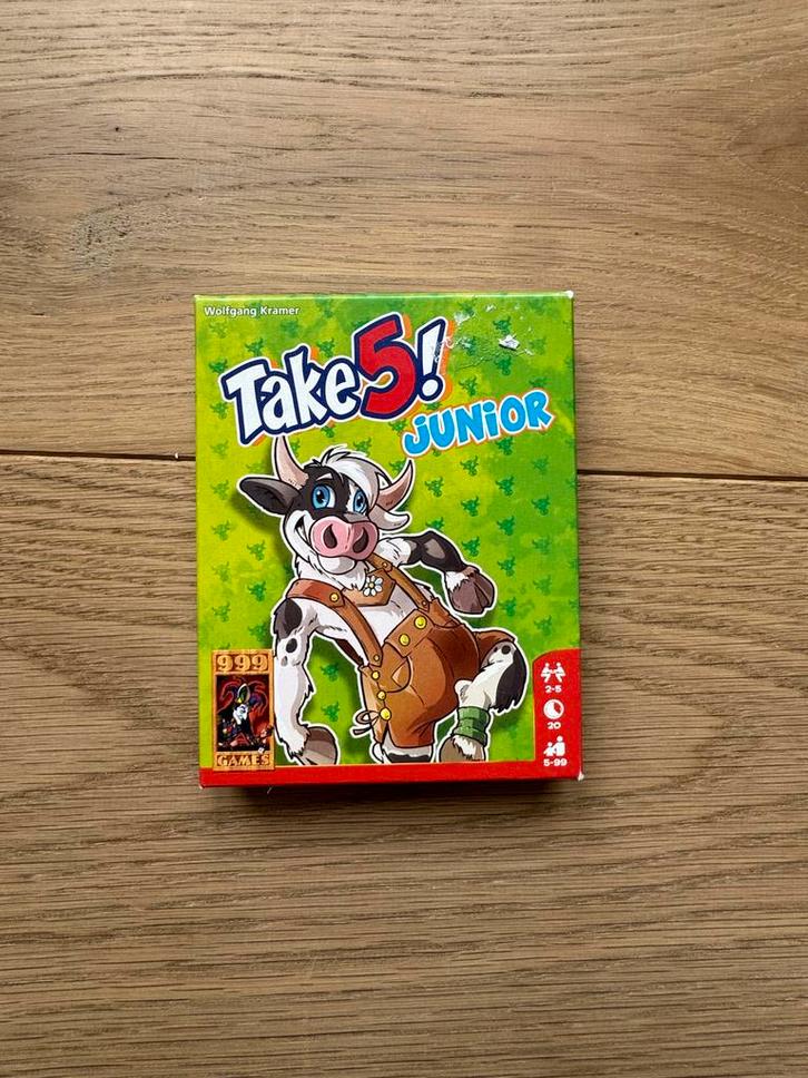 Take 5 Junior - Kaartspel voor Kinderen, Hobby en Vrije tijd, Gezelschapsspellen | Bordspellen, Nieuw, Een of twee spelers, Ophalen of Verzenden