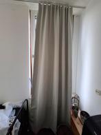 2x Gordijn verduisterend Praxis lichtgrijs, Huis en Inrichting, Stoffering | Gordijnen en Lamellen, Ophalen, 100 tot 150 cm, 200 cm of meer