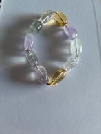 Armband Bergkristal/Fluoriet/Citrien, Sieraden, Tassen en Uiterlijk, Armbanden, Overige kleuren, Ophalen of Verzenden, Zo goed als nieuw