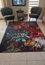 Vloerkleed 230x160 cm - Bloemenprint, Huis en Inrichting, Stoffering | Tapijten en Kleden, Ophalen, 150 tot 200 cm, Zo goed als nieuw
