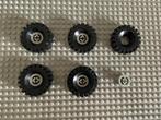 Lego partij (4) wielen velg met band 3482c03, Ophalen of Verzenden, Gebruikt, Losse stenen, Lego