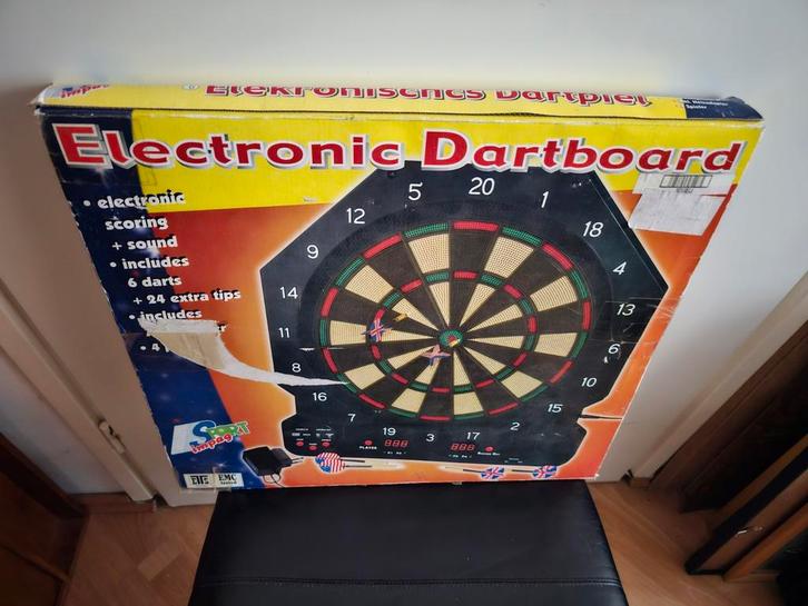 Elektronisch Dartbord - Sport Impag, Sport en Fitness, Darts, Gebruikt, Dartbord met pijlen, Elektronisch, Soft tip, Ophalen of Verzenden