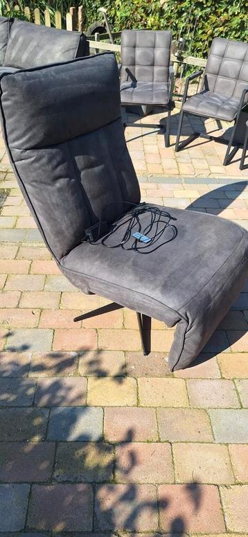 Relaxstoel Bedienbaar Alcantara Antraciet Grijs beschikbaar voor biedingen