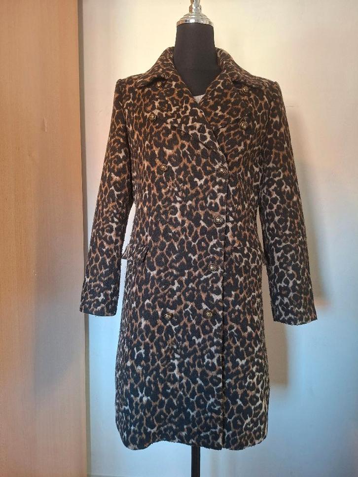 Smashed Lemon jas met luipaardprint - Maat XXL/44, Kleding | Dames, Jassen | Winter, Gedragen, Maat 42/44 (L), Bruin, Ophalen of Verzenden