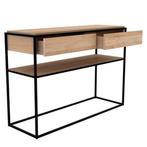Mister Design Monolit wandtafel/dressoir, Ophalen, 100 tot 150 cm, Zo goed als nieuw, Eikenhout