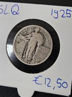 standing liberty quarter 1925 amerika, Verzenden, Noord-Amerika, Losse munt, Zilver