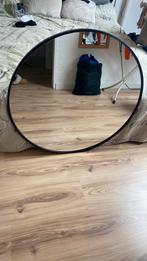 Ronde zwarte spiegel, Ophalen, Gebruikt, Rond, 75 tot 100 cm