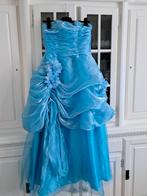 Gala jurk ijs blauw, Ophalen of Verzenden, Zo goed als nieuw, Trouwjurk
