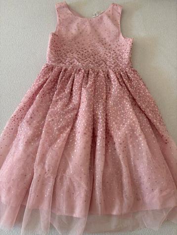 H&M pailletten en tulle jurk roze maat 128 beschikbaar voor biedingen