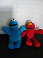 Sesamstraat  knuffels kookiemonster en Elmo, Ophalen of Verzenden, Zo goed als nieuw, Beeldje of Figuurtje