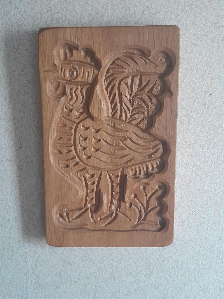 Oude Houten Koekplank - Speculaasplank Haan izgs, Antiek en Kunst, Antiek | Keukenbenodigdheden, Ophalen