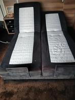 Electrische Boxspring zwart 2 X (140x200), Ophalen, Gebruikt, Zwart, Tweepersoons