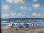 Leen van Vugt, spelende kinderen op het strand, Ophalen