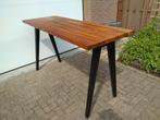 Hang/sta tafel, notenhout, 180x65x105 ,nieuwstaat, Ophalen, Zo goed als nieuw