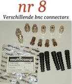Verschillende bnc connectors incl 5 Afschermhoesjes voor bnc, Nieuw, Ophalen of Verzenden, Coaxiale kabel, Minder dan 2 meter
